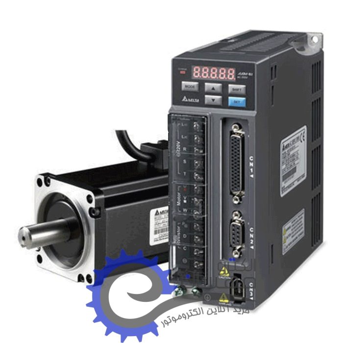 پک کامل سروو موتور 100 وات، 3000 دور، تکفاز، سری B2  مدل دلتا - Image 2