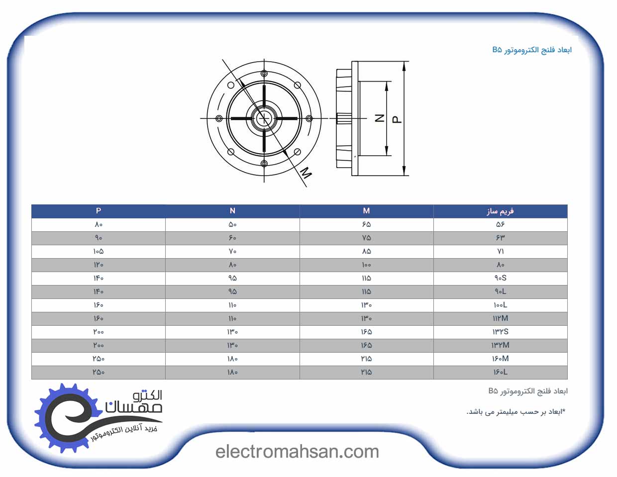 فلنج سایز 180 مدل 180B5 چینی 13